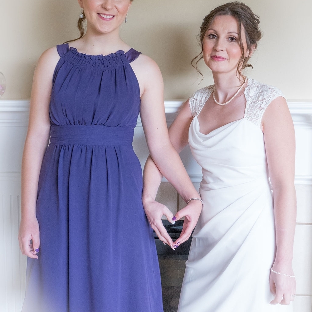 Size 6 Wedding Dress with Queen Anne's Neckline db studios from David'…